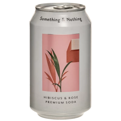 Something & Nothing Hibiscus-Rose Seltzer 12x330ml  