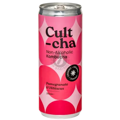 Cultcha Pomegranate Hibiscus Kombucha - Can