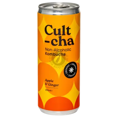 Cultcha Apple Ginger Kombucha - Can